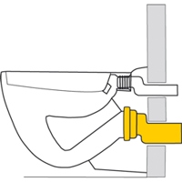 HAAS excentrická připojovací trubka k WC - www.rubidea.cz