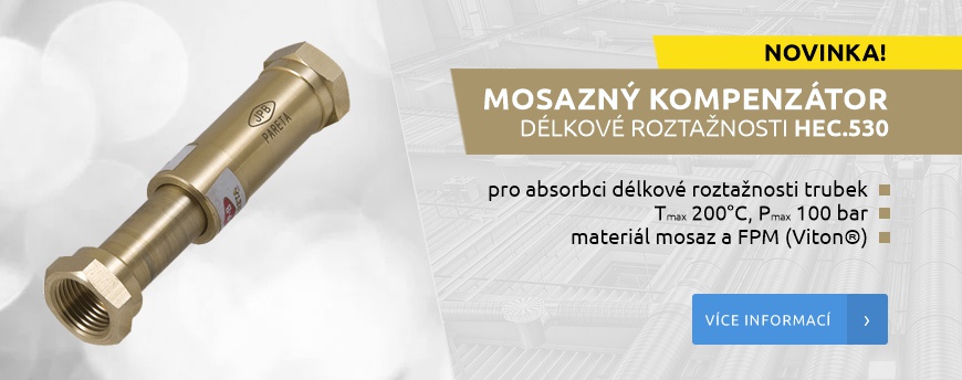 Mosazný kompenzátor délkové roztažnosti