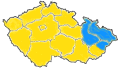 mapa severní morava